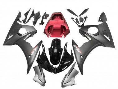 Online 2005 Yamaha YZF 600 R6 Motorcycle Fairings - Matte Black Glossy Black Grey Red Canada