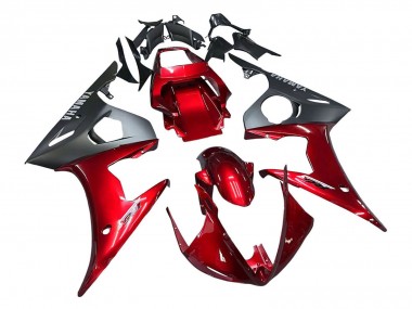Online 2005 Yamaha YZF 600 R6 Motorcycle Fairing Kits - Red Matte Black Canada