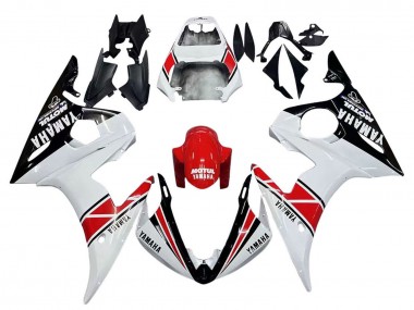 Online 2005 Yamaha YZF 600 R6 Motorcycle Fairings - White Black Red Motul Canada