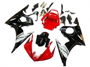 Online 2005 Yamaha YZF 600 R6 Motorcycle Fairings - Red White Glossy Black Canada