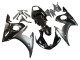 2005 Yamaha YZF 600 R6 Motorcycle Fairings - Glossy Black Matte Black Gold Canada