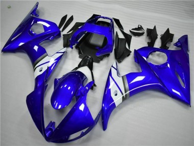 Online 2005 Yamaha YZF 600 R6 Motorcycle Fairings - Blue White Canada