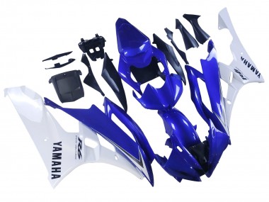 Online 2006-2007 Yamaha YZF 600 R6 Motorcycle Fairings - White Blue Black Canada