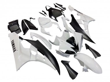 Online 2006-2007 Yamaha YZF 600 R6 Motorcycle Fairings - White Matte Black Canada
