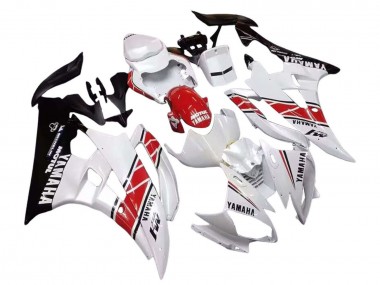 Online 2006-2007 Yamaha YZF 600 R6 Motorcycle Fairings - White Red Black Motul Canada