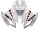 2006-2007 Yamaha YZF 600 R6 Motorcycle Fairings - White Red Black Motul Canada