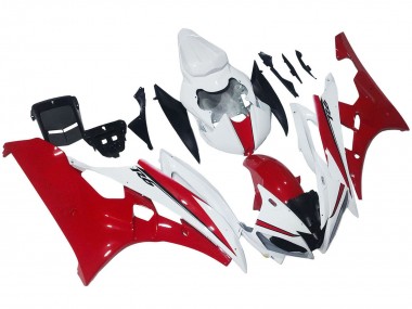 Online 2006-2007 Yamaha YZF 600 R6 Motorcycle Fairings - White Red Canada