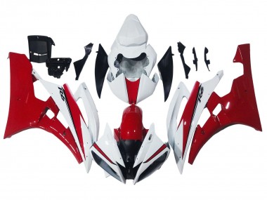 Online 2006-2007 Yamaha YZF 600 R6 Motorcycle Fairings - White Red Canada
