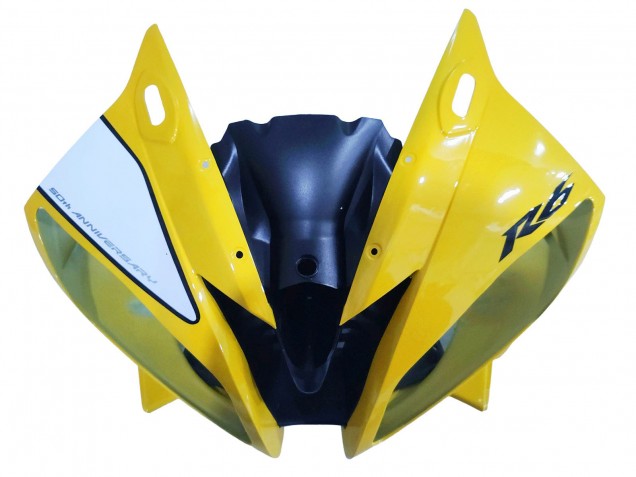 2006-2007 Yamaha YZF 600 R6 Motorcycle Fairings - Yellow White Glossy Black Motul Canada