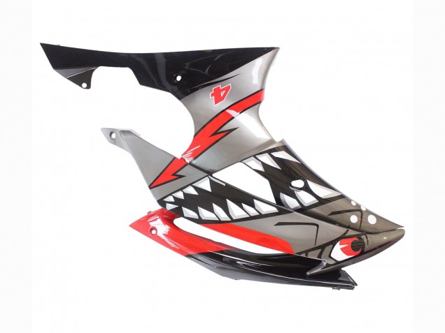 2008-2016 Yamaha YZF 600 R6 Motorcycle Fairings - Silver Black Red Shark 4 Canada