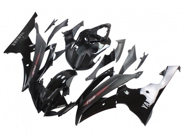 2008-2016 Yamaha YZF 600 R6 Motorcycle Fairings - Glossy Black Matte Black Canada