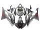 2008-2016 Yamaha YZF 600 R6 Motorcycle Fairings - Matte Grey Red Decals Canada