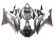 2008-2016 Yamaha YZF 600 R6 Motorcycle Fairings - Matte Grey Red Decals Canada