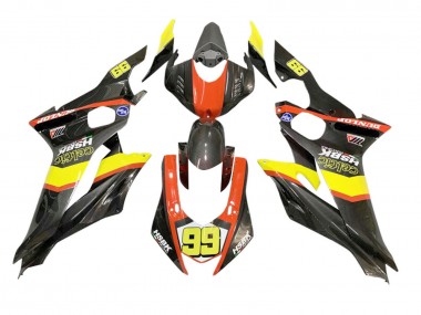 Online 2008-2016 Yamaha YZF 600 R6 Motorcycle Fairings - Yellow Orange Black Carbon Fiber Style Canada