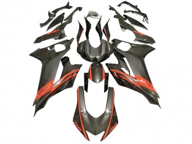 Online 2017-2023 Yamaha YZF 600 R6 Motorcycle Fairings - Red Black Carbon Fiber Style Canada