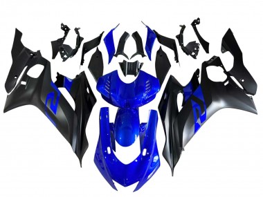 Online 2017-2023 Yamaha YZF 600 R6 Motorcycle Fairings - Blue Matte Black Canada