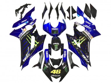 Online 2017-2023 Yamaha YZF 600 R6 Motorcycle Fairings - Blue Glossy Black Green Monster ENEOS Yamalube Canada