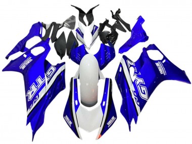 Online 2017-2023 Yamaha YZF 600 R6 Motorcycle Fairings - White Blue GYTR Canada