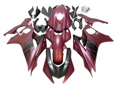 Online 2017-2023 Yamaha YZF 600 R6 Motorcycle Fairings - Maroon Red Matte Black Canada