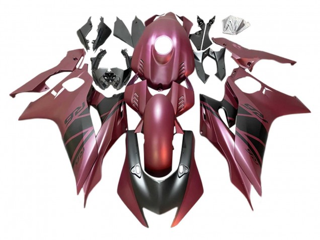 2017-2023 Yamaha YZF 600 R6 Motorcycle Fairings - Maroon Red Matte Black Canada