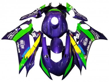 Online 2017-2023 Yamaha YZF 600 R6 Motorcycle Fairings - Green Purple Yellow Black Trick Star Canada