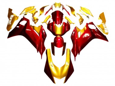 Online 2017-2023 Yamaha YZF 600 R6 Motorcycle Fairings - Gold Red Canada