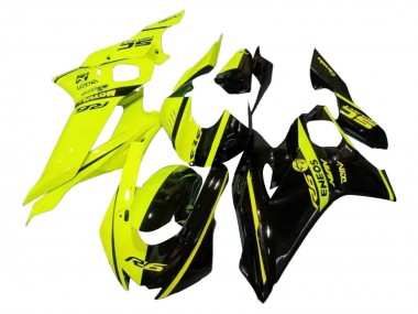 Online 2017-2023 Yamaha YZF 600 R6 Motorcycle Fairings - Neon Yellow Glossy Black Split Canada