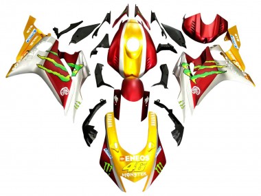 Online 2017-2023 Yamaha YZF 600 R6 Motorcycle Fairings - Gold Red Green Monster Canada