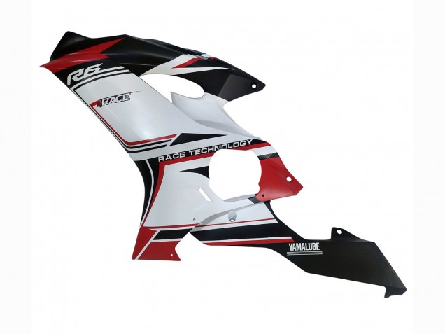 2017-2023 Yamaha YZF 600 R6 Motorcycle Fairings - White Red Black Semakin Didepan Canada