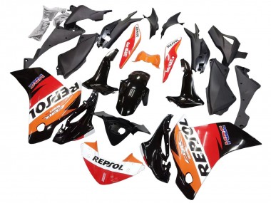 Online 2011-2015 Honda CBR250RR Motorcycle Fairings - Orange White Red Black Glossy HRC Repsol Canada