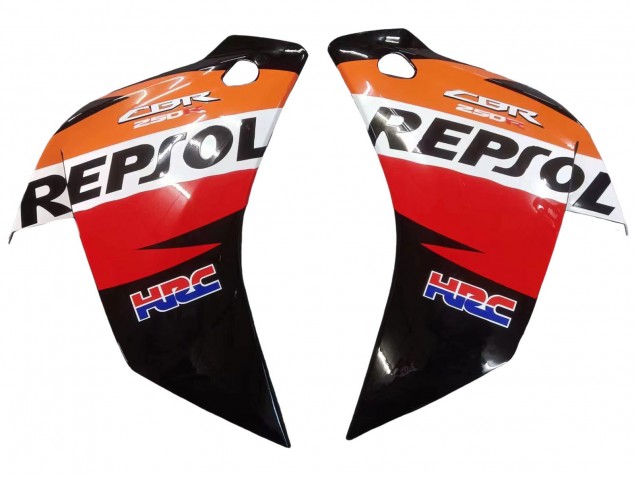 2011-2015 Honda CBR250RR Motorcycle Fairings - Orange White Red Black Glossy HRC Repsol Canada