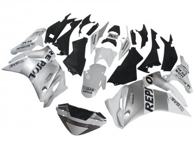 Online 2011-2015 Honda CBR250RR Motorcycle Fairings - Silver White Black Repsol Canada