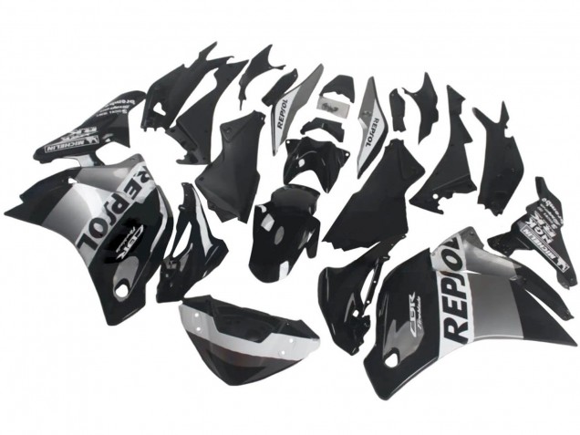 2011-2015 Honda CBR250RR Motorcycle Fairings - Silver White Glossy Black Repsol Canada