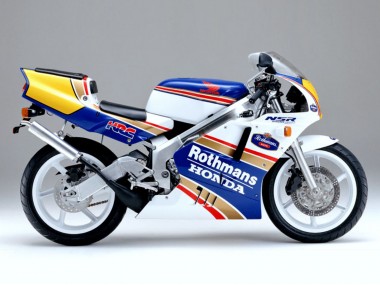 Online 1997-2005 Honda VTR1000F Motorcycle Fairings - White Blue Gold Rothmans Canada