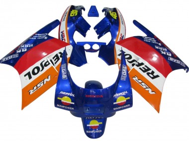 Online 1988-1989 Honda NSR250R Motorcycle Fairings - Orange White Red Blue Repsol Canada