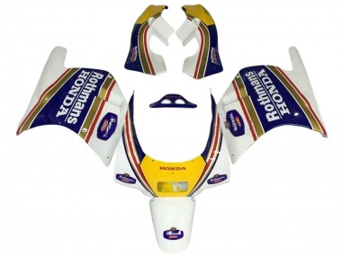 Online 1988-1989 Honda NSR250R Motorcycle Fairings - White Yellow Blue Rothmans Canada