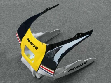 Online 1988-1989 Honda NSR250R Motorcycle Fairings - White Yellow Gold Glossy Black Canada