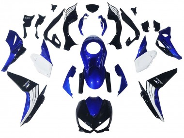 Online 2014-2019 Kawasaki Z1000 Motorcycle Fairings - White Blue Black Canada