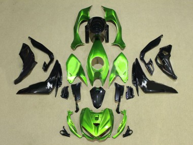 Online 2014-2019 Kawasaki Z1000 Motorcycle Fairings - Green Glossy Black Canada