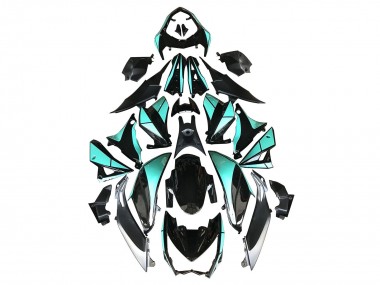 Online 2014-2019 Kawasaki Z1000 Motorcycle Fairings - Light Blue Glossy Black Silver Canada