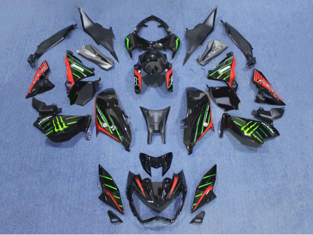 2013-2018 Kawasaki Z800 Motorcycle Fairings - Black Red Green Canada