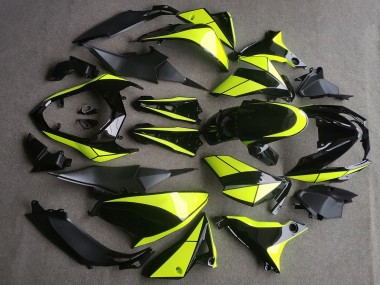 Online 2013-2018 Kawasaki Z800 Motorcycle Fairings - Glossy Black Neon Yellow Canada