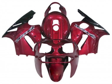 Online 2002-2006 Kawasaki ZX12R Motorcycle Fairings - Candy Red Black Canada
