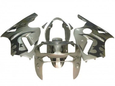Online 2002-2006 Kawasaki ZX12R Motorcycle Fairings - Silver Black Canada