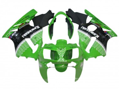 Online 2002-2006 Kawasaki ZX12R Motorcycle Fairings - Green Black White Canada