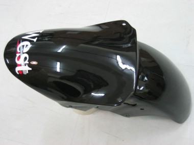 Online 2000-2001 Kawasaki ZX9R Motorcycle Fairings - Glossy Black White West Canada
