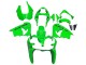 2000-2001 Kawasaki ZX9R Motorcycle Fairings - Green Canada