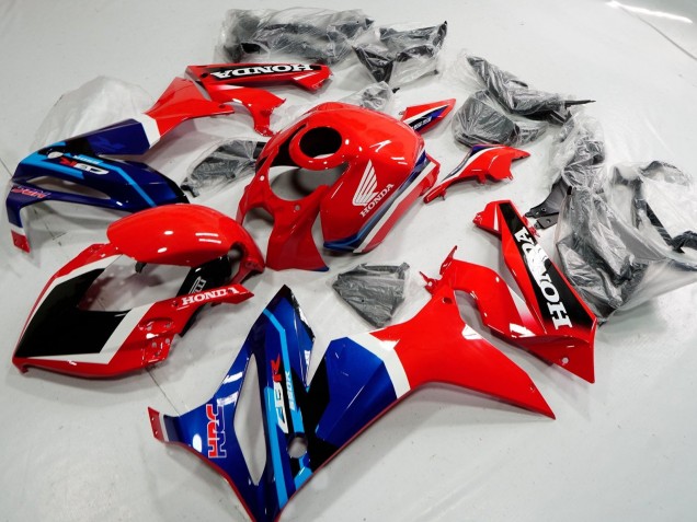 2019-2020 Honda CBR650R Motorcycle Fairings - Red White Blue Glossy Black HRC Canada