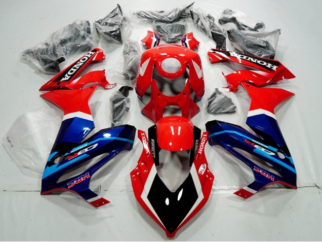 2019-2020 Honda CBR650R Motorcycle Fairings - Red White Blue Glossy Black HRC Canada
