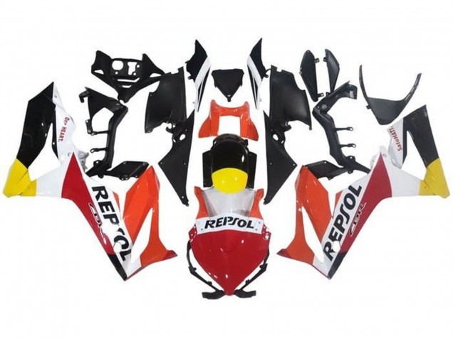 2021-2023 Honda CBR650R Motorcycle Fairings - Orange White Red Yellow Glossy Black Repsol Canada